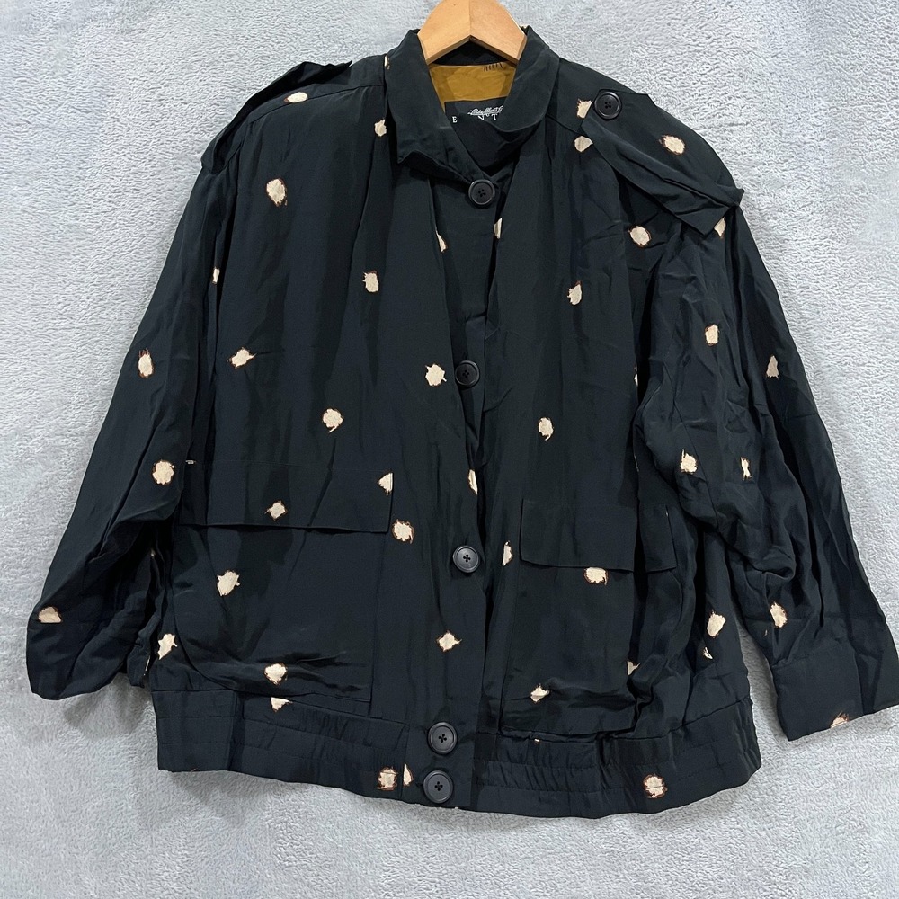 Linda Allard for Ellen Tracy Silk‎ Jacket Womens MP Preppy Outerwear Modest
